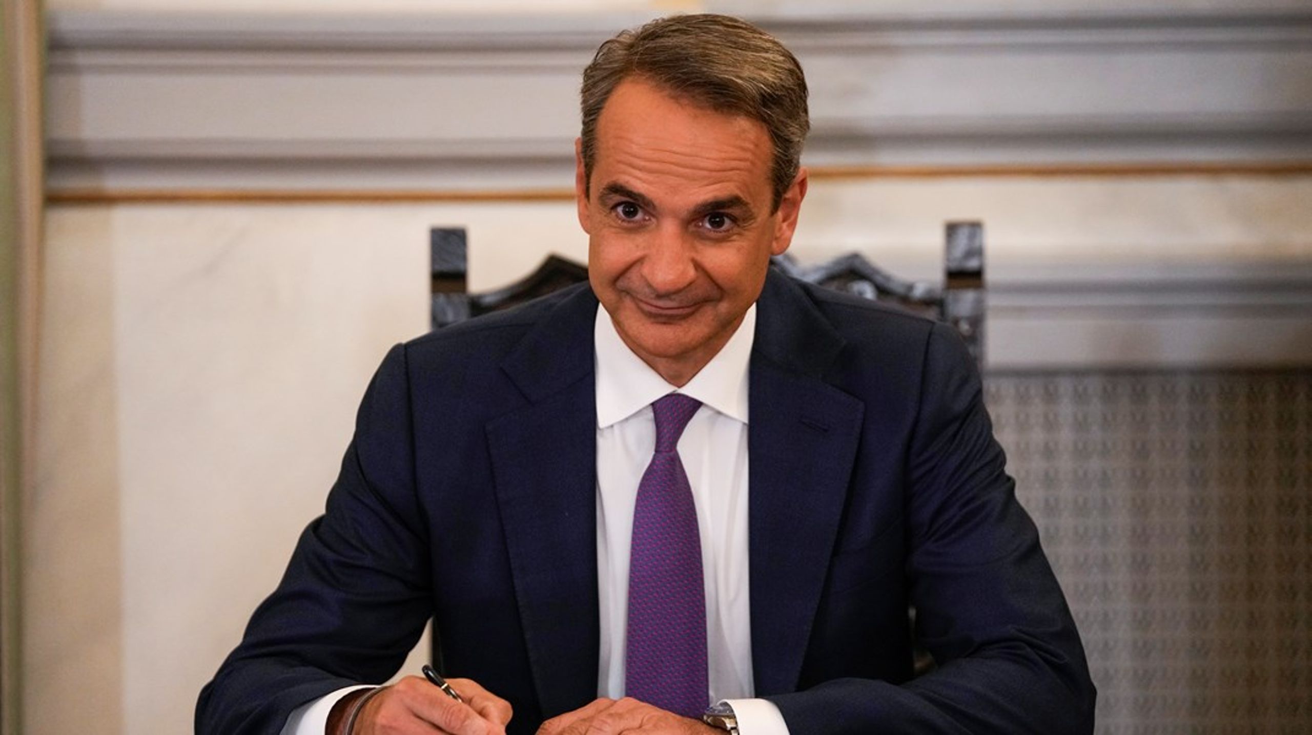 Nytt Demokrati-lederen Kyriakos Mitsotakis ble søndag gjenvalgt som statsminister i Hellas.&nbsp;