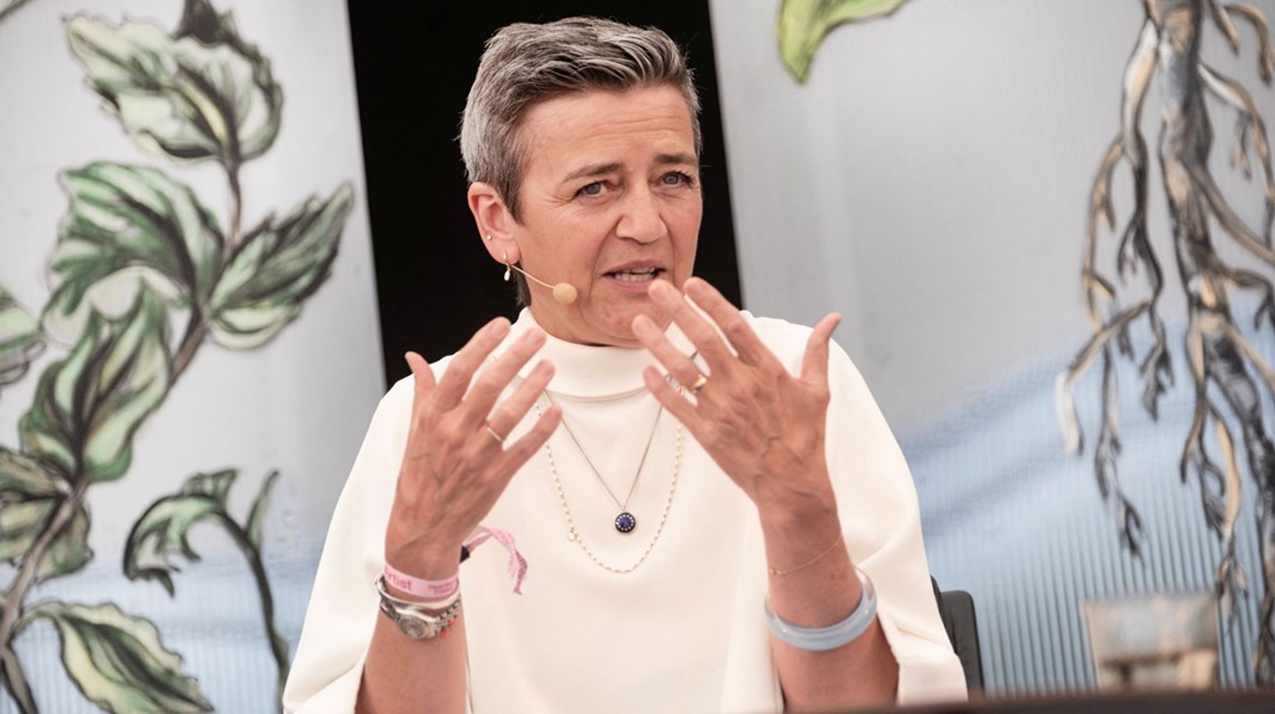 Margrethe Vestager, her fotografert under Heartland Festival på Fyn i juni.