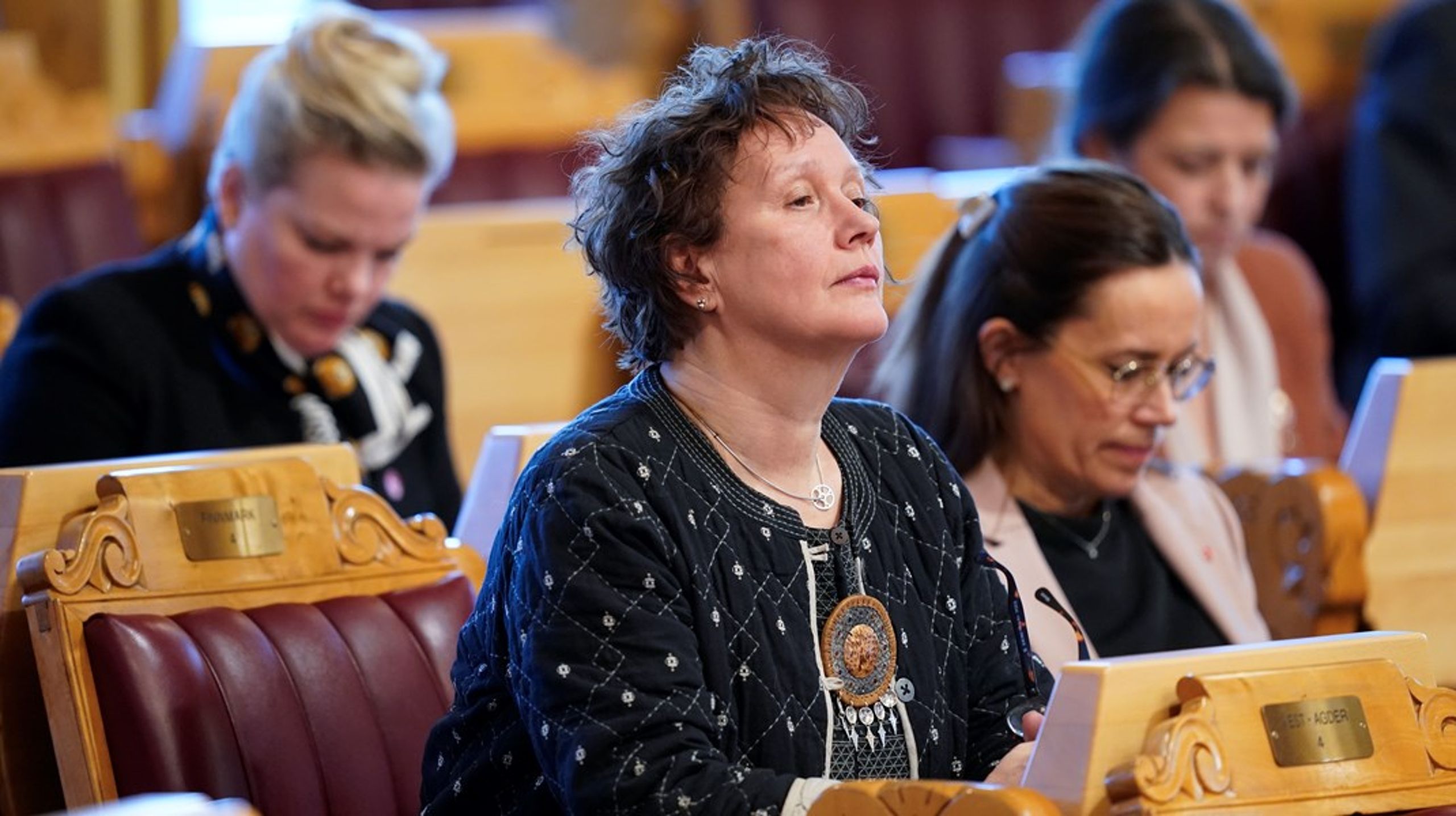 Irene Ojala (bildet) fikk det fjerde faste mandatet fra Finnmark ved valget i 2021, mens Frps Bent Rune Strifeldt fikk et utjevningsmandat for Frp.&nbsp;
