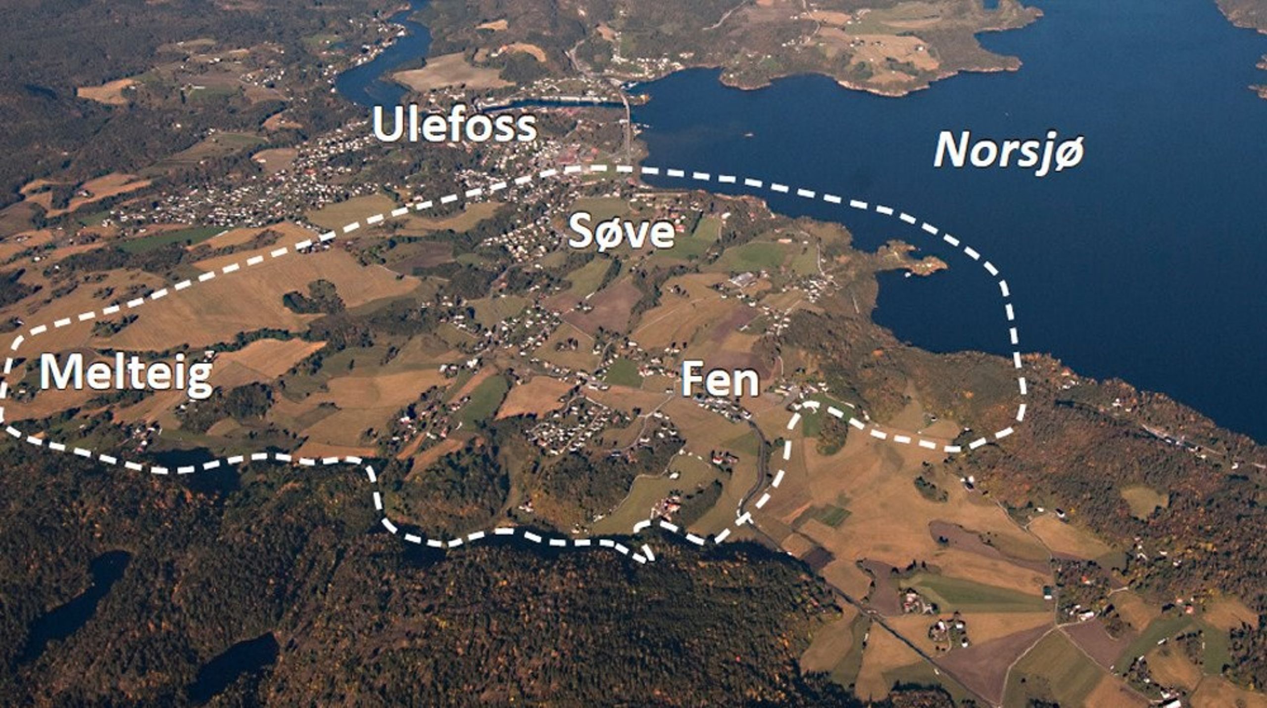 Fensfeltet ligger ved Ulefoss og inneholder store mengder sjeldne mineraler. – Viktig at vi sikrer oss at disse mineralene kommer opp av bakken og er under norsk kontroll, sier Lars Joakim Hanssen i Norsk Bergindustri.&nbsp;