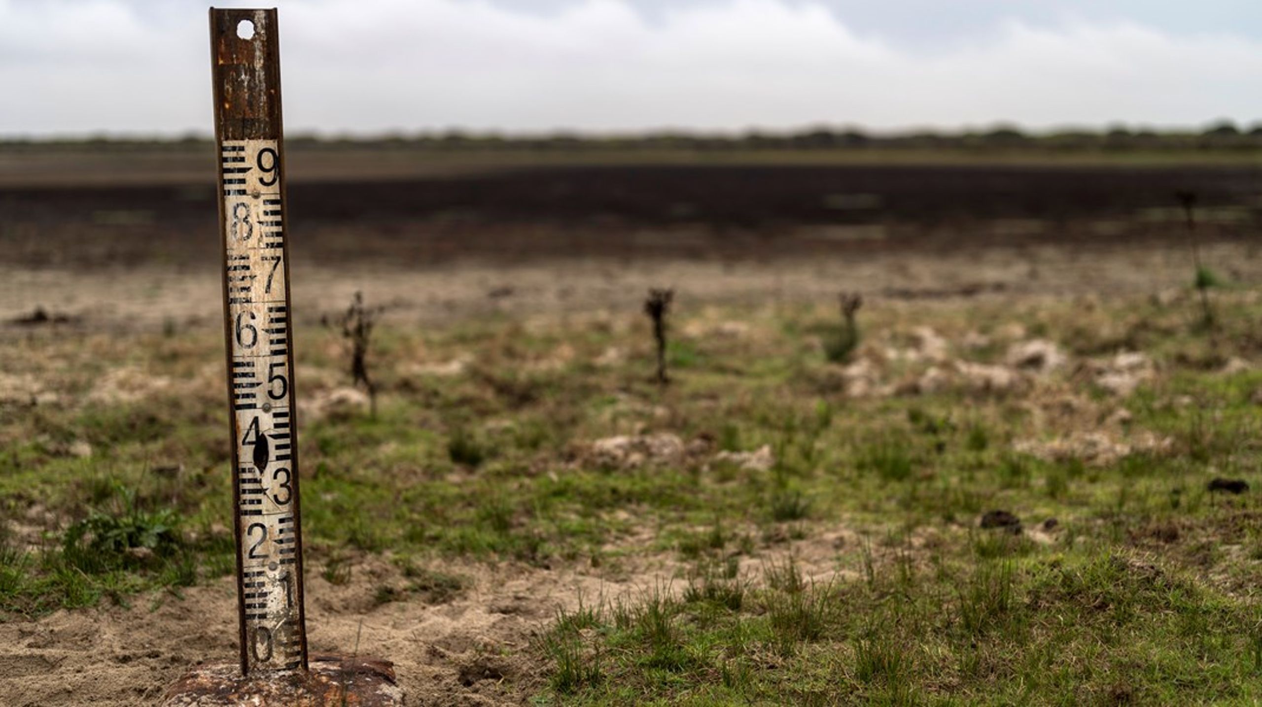 Et vannmerke viser at et våtmarksområde i sørvest Spania har tørket inn. EU-landene ble mandag enige om at flere slike områder skal restaureres. Loven er omstridt.&nbsp;
