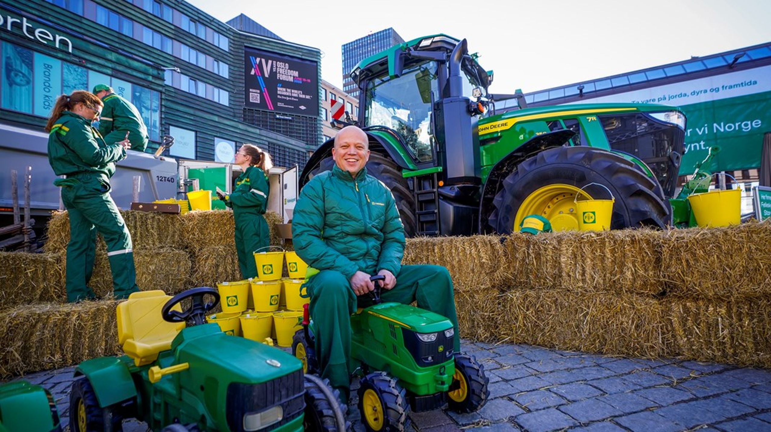 Det ble ikke like god stemning denne gangen for finansminister og Senterparti-leder Trygve Slagsvold Vedum.