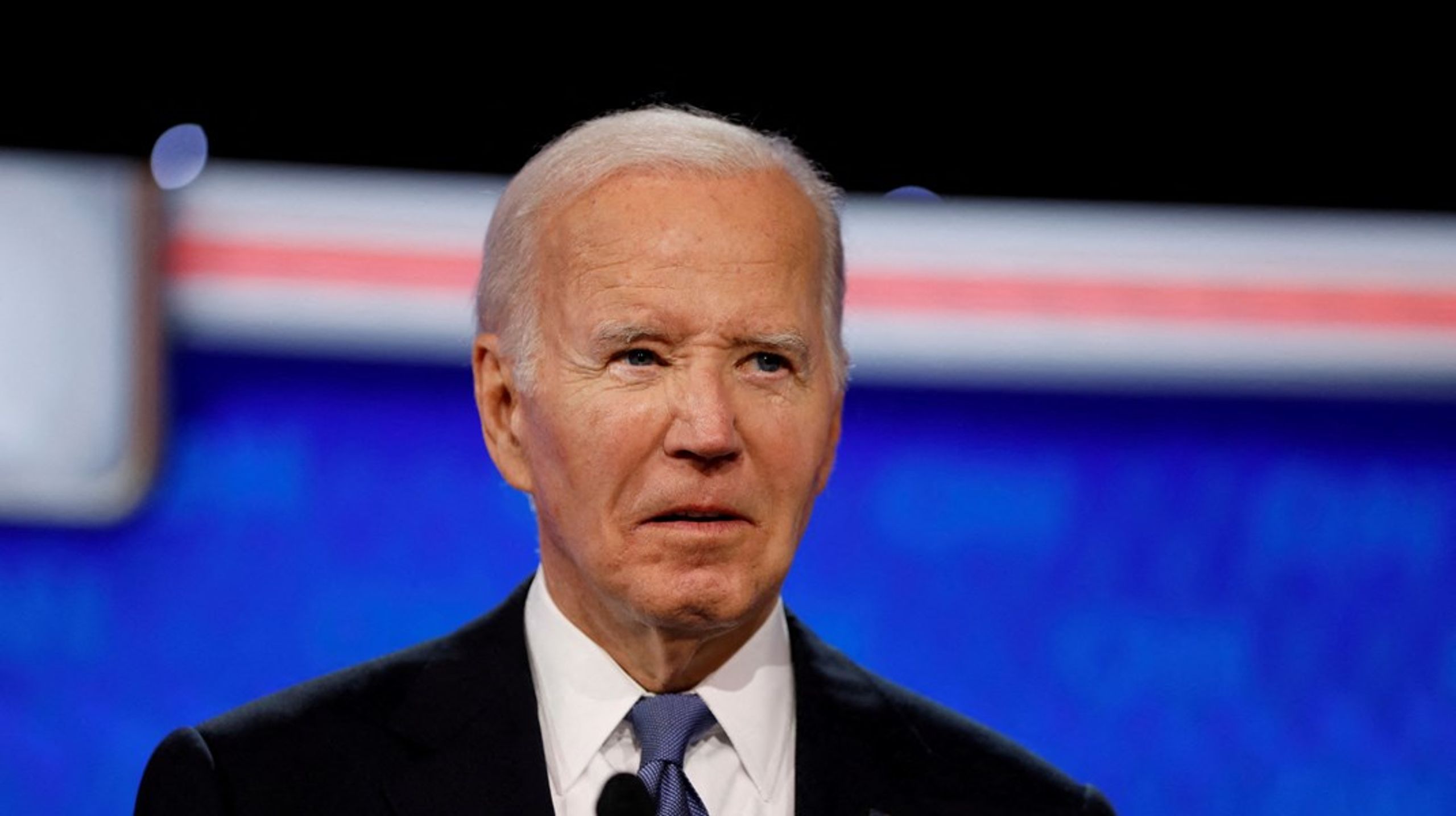 Joe Biden fikk det tøft under den første debatten mellom presidentkandidatene&nbsp;i den amerikanske valgkampen.