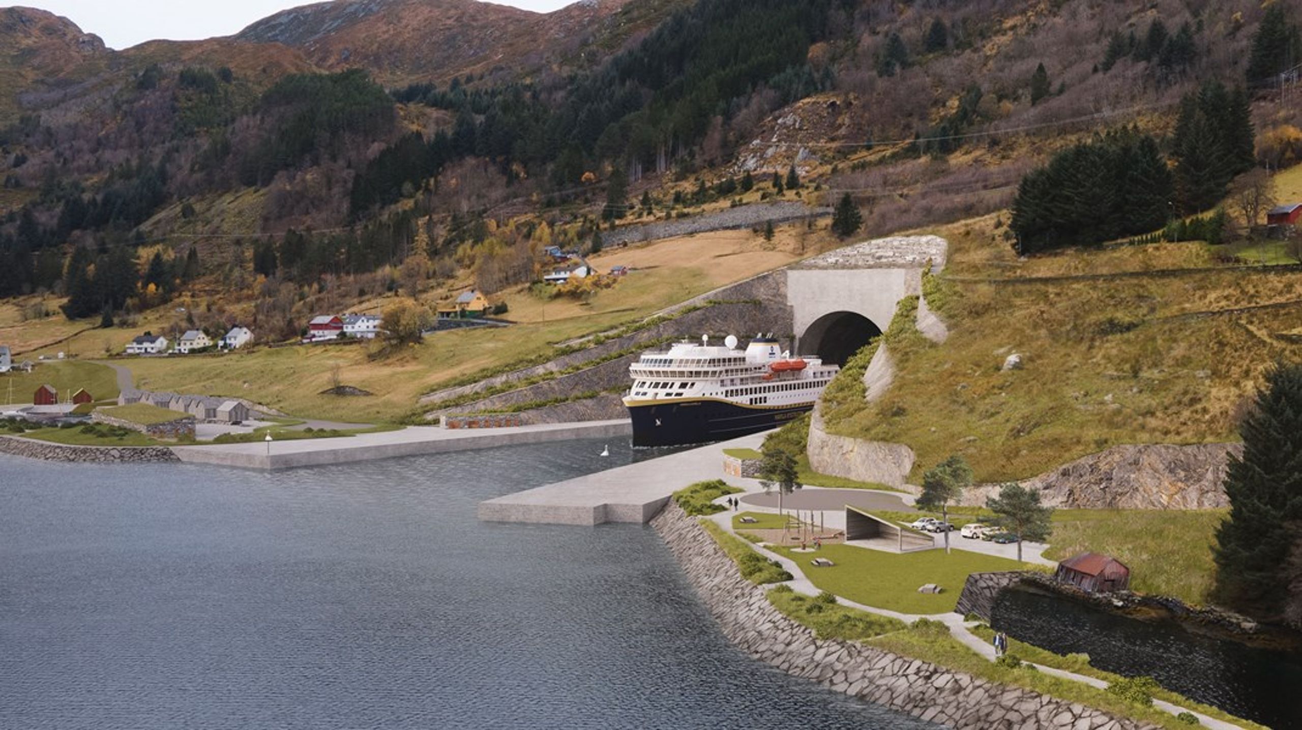 Byggingen av Stad Skipstunnel vil her være en game-changer, skriver Henrik Dalelid Vedde, styreleder i Sula Frp. Han kaller prosjektet et politisk kinderegg.