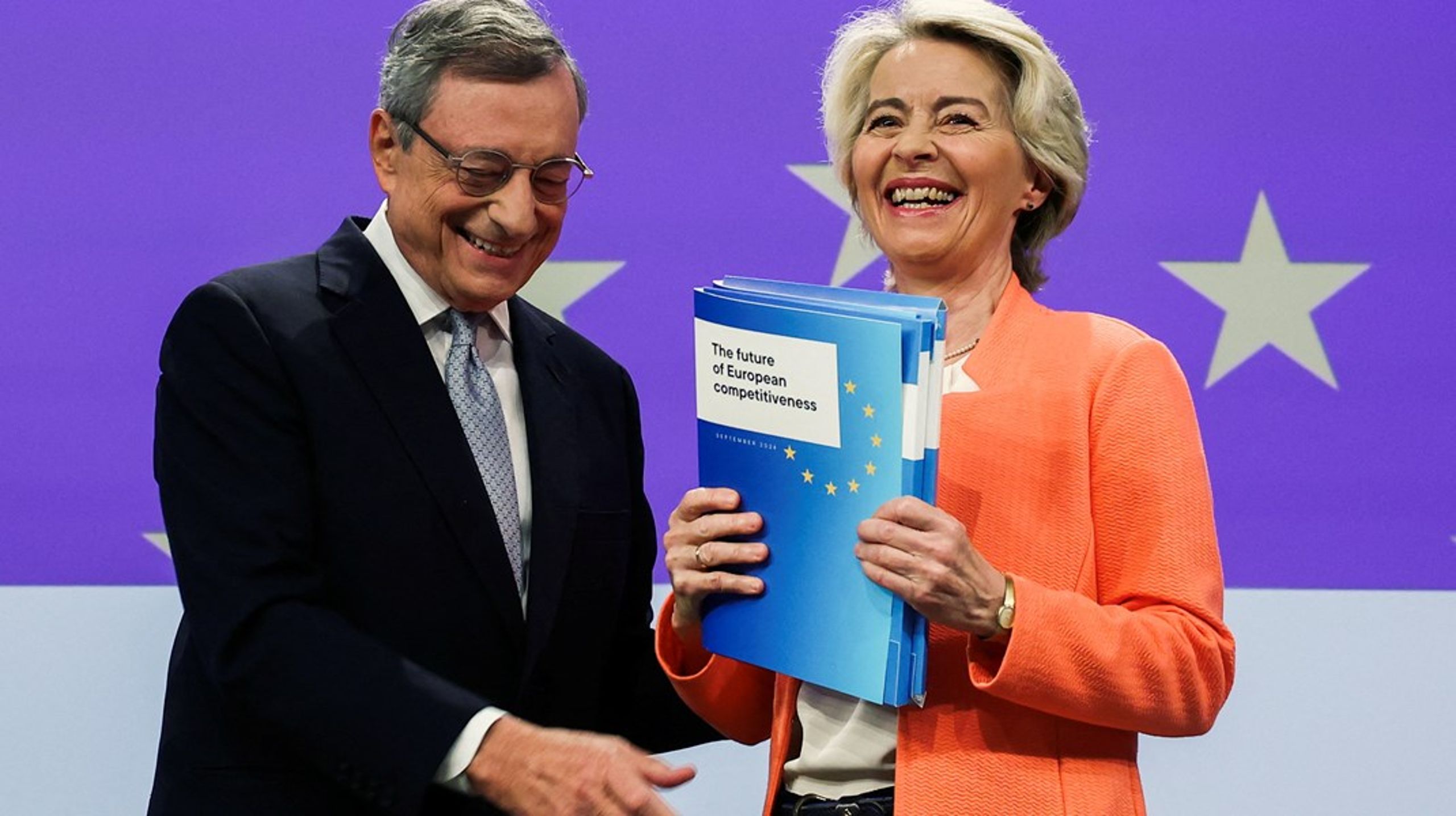 Mandag overleverte tidligere sentralbanksjef i EU, Mario Draghi,&nbsp;sin rapport om EUs konkurranseevne til leder for EU-kommisjonen Ursula von der Leyen.&nbsp;