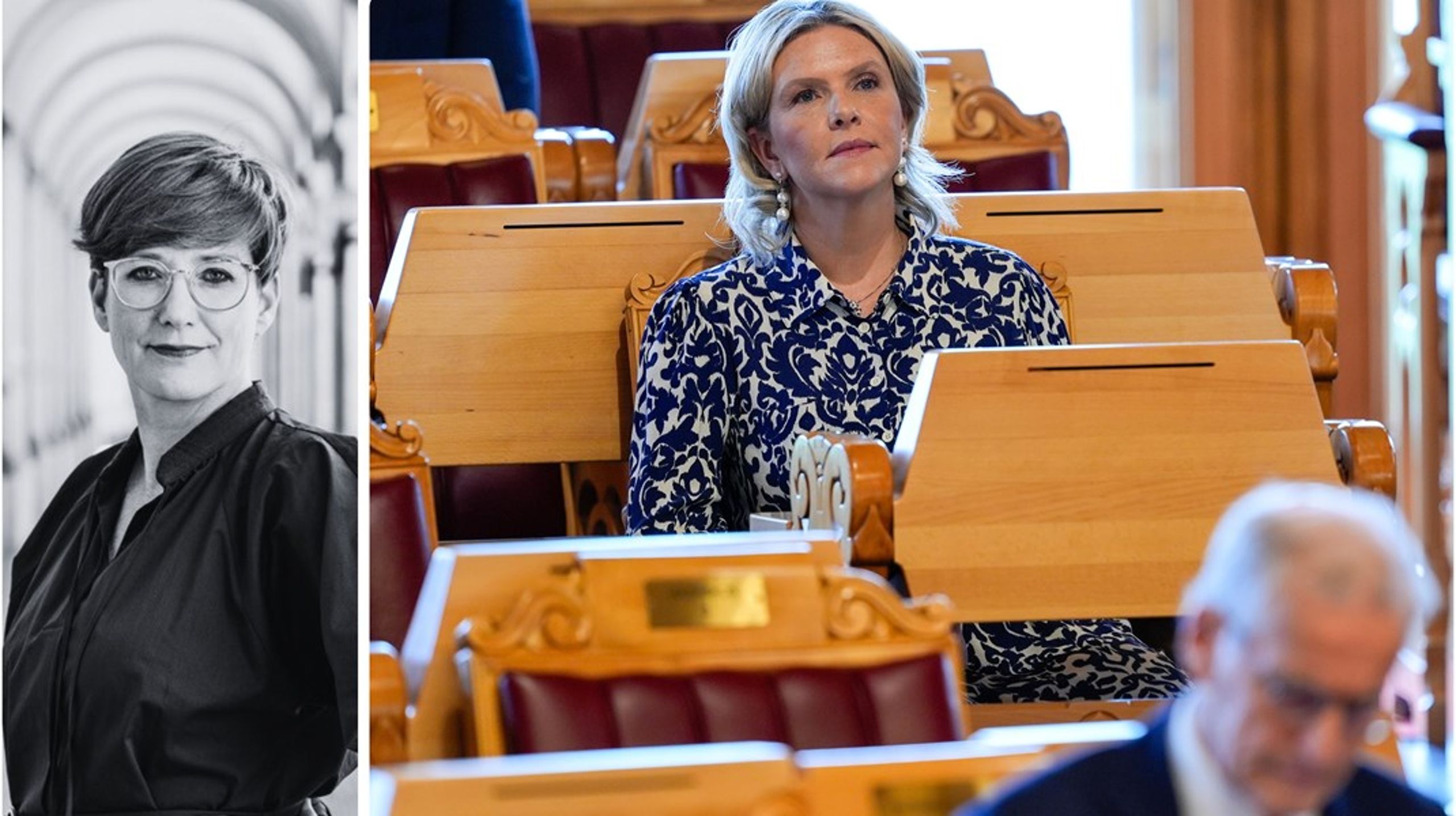 Den viktigste stemmesankeren akkurat nå er Frp. Under Sylvi Listhaug har partiet hentet tilbake svært mange som forlot dem til fordel for Senterpartiet i 2021. Men Sylvi forsyner seg også grovt fra Høyre, skriver Veslemøy Østrem i forbindelse med oktobermålingen til Altinget.&nbsp;