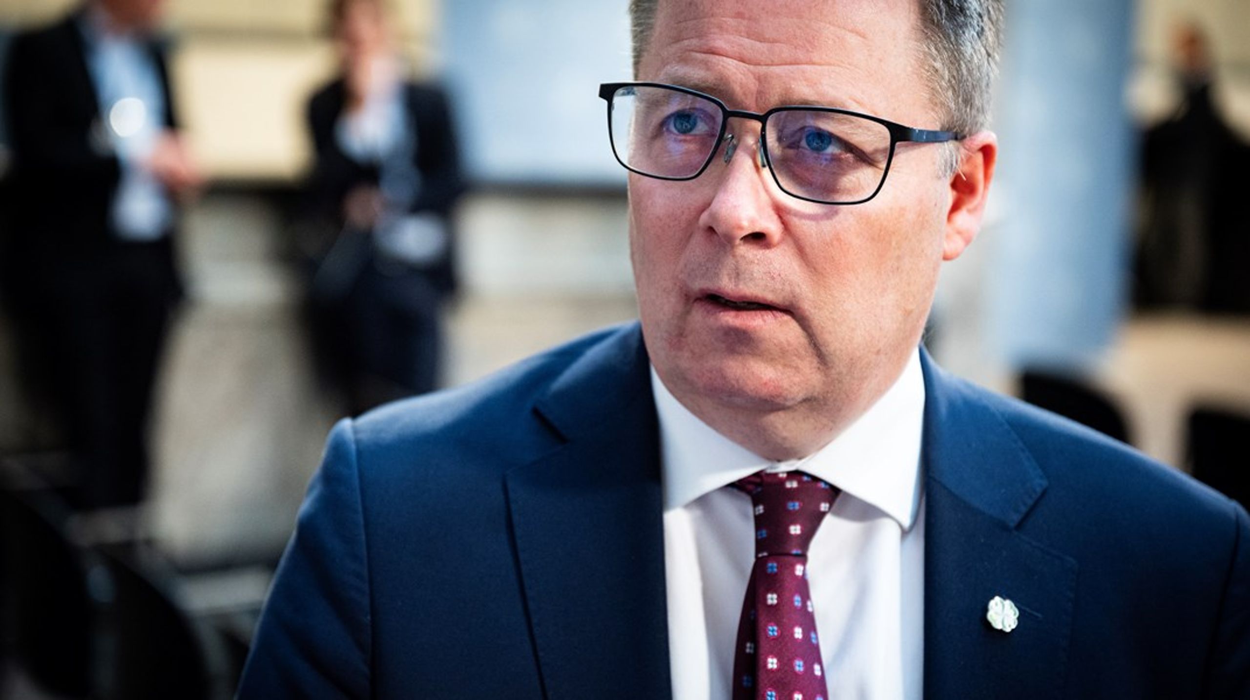 Forsvarsminister Bjørn Arild Gram (Sp) presenterte regjeringens veikart for økt produksjonskapasitet i norsk forsvarsindustri torsdag.