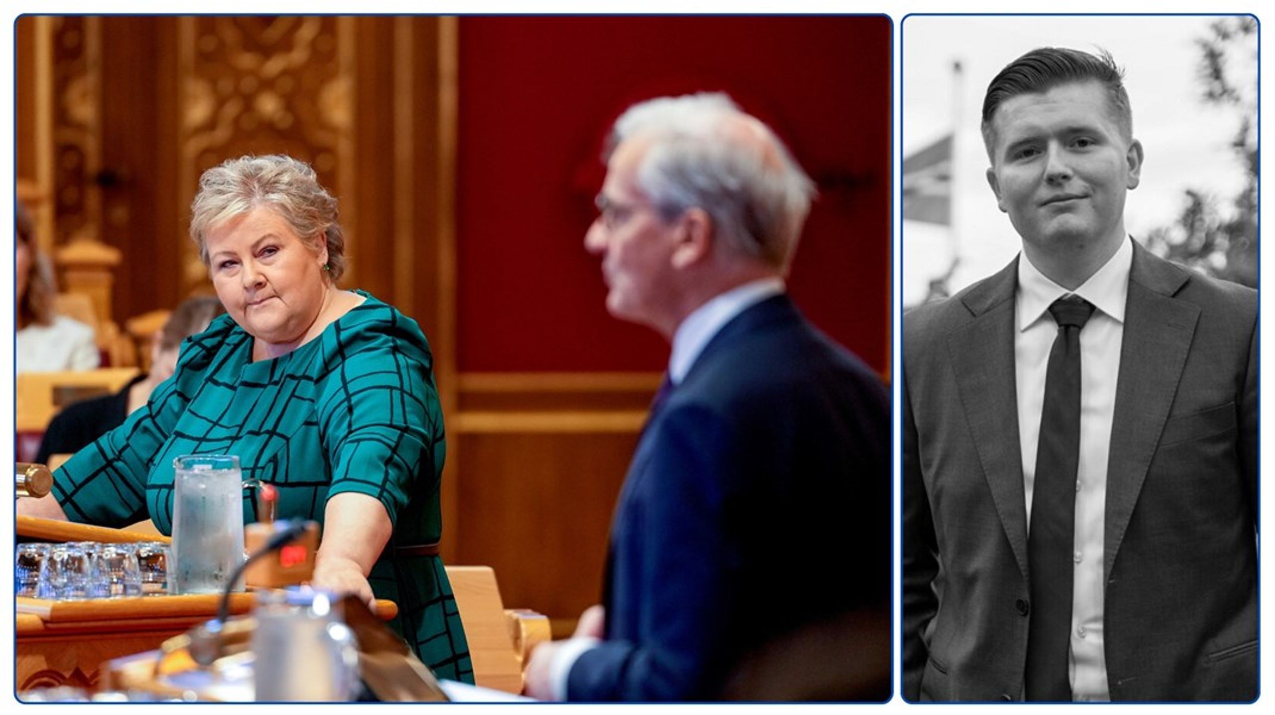 Erna Solberg (H) og Jonas Gahr Støre (Ap) må tørre å ta EU-debatten, mener Kim René Hamre, spaltist i Altinget EU/EØS.