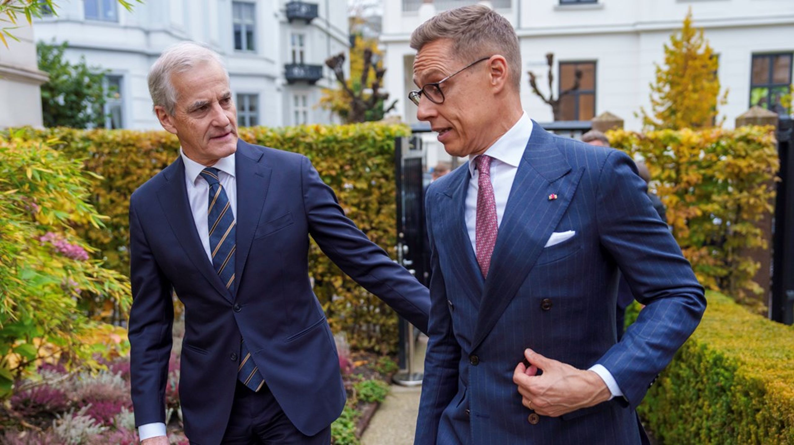 Statsminister Støre og president Stubb holdt en felles pressekonferanse onsdag.