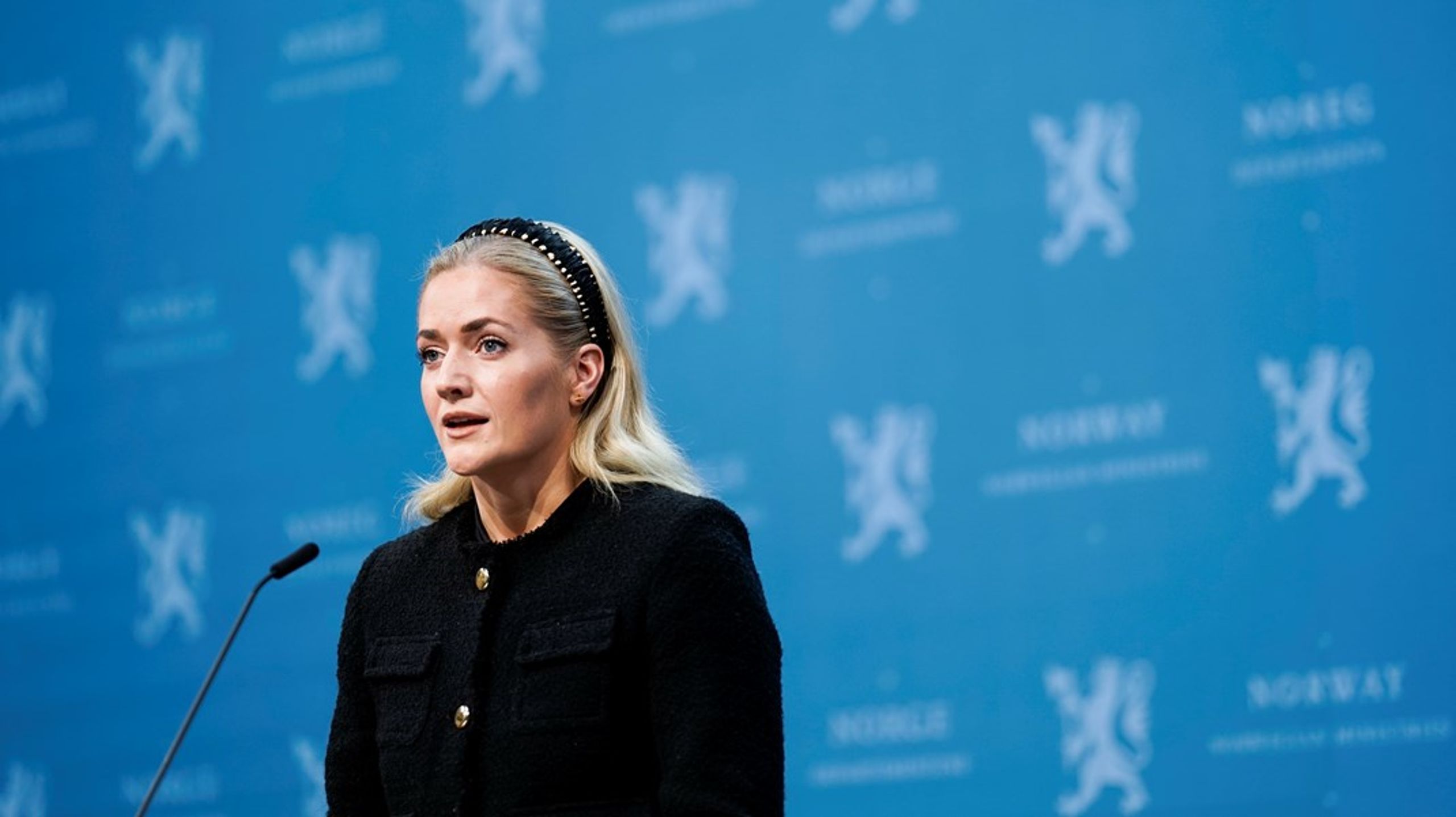 Justisminister Emilie Enger Mehls (Sp) del av rusreformen kommer først til våren, men hun var helt tydelig på at narkotika ikke kommer til å bli avkriminalisert.